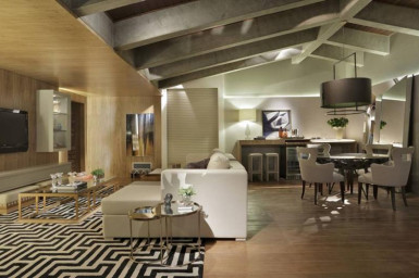 Cimento tendência de decoração.