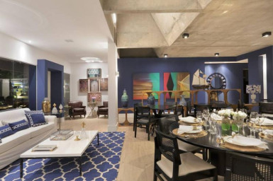 Cimento tendência de decoração.