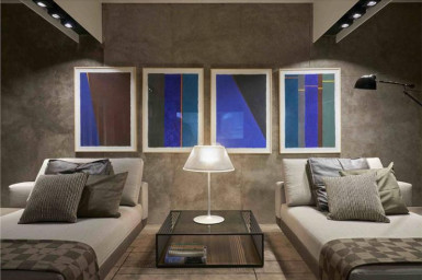 Cimento tendência de decoração.