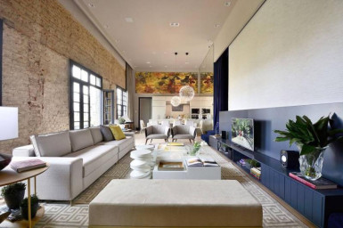 Cimento tendência de decoração.