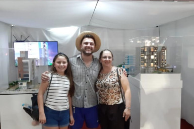 Badin - o Colono no stander da Construtora Velho Casarão na EXPO CONCÓRDIA