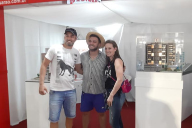 Badin - o Colono no stander da Construtora Velho Casarão na EXPO CONCÓRDIA