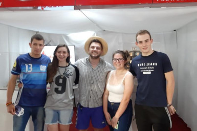 Badin - o Colono no stander da Construtora Velho Casarão na EXPO CONCÓRDIA