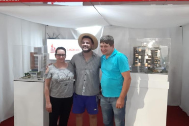 Badin - o Colono no stander da Construtora Velho Casarão na EXPO CONCÓRDIA