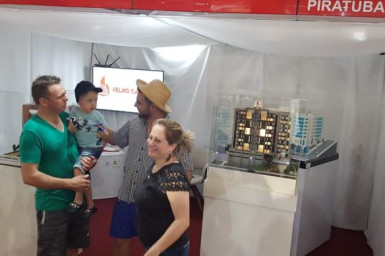 Badin - o Colono no stander da Construtora Velho Casarão na EXPO CONCÓRDIA