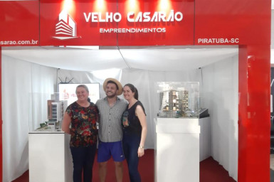 Badin - o Colono no stander da Construtora Velho Casarão na EXPO CONCÓRDIA
