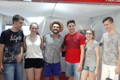 Badin - o Colono no stander da Construtora Velho Casarão na EXPO CONCÓRDIA