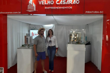 Badin - o Colono no stander da Construtora Velho Casarão na EXPO CONCÓRDIA