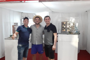 Badin - o Colono no stander da Construtora Velho Casarão na EXPO CONCÓRDIA