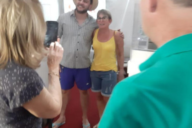 Badin - o Colono no stander da Construtora Velho Casarão na EXPO CONCÓRDIA