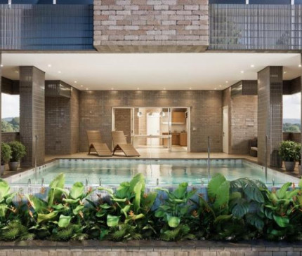 Lazer Área de festa, academia e piscina,